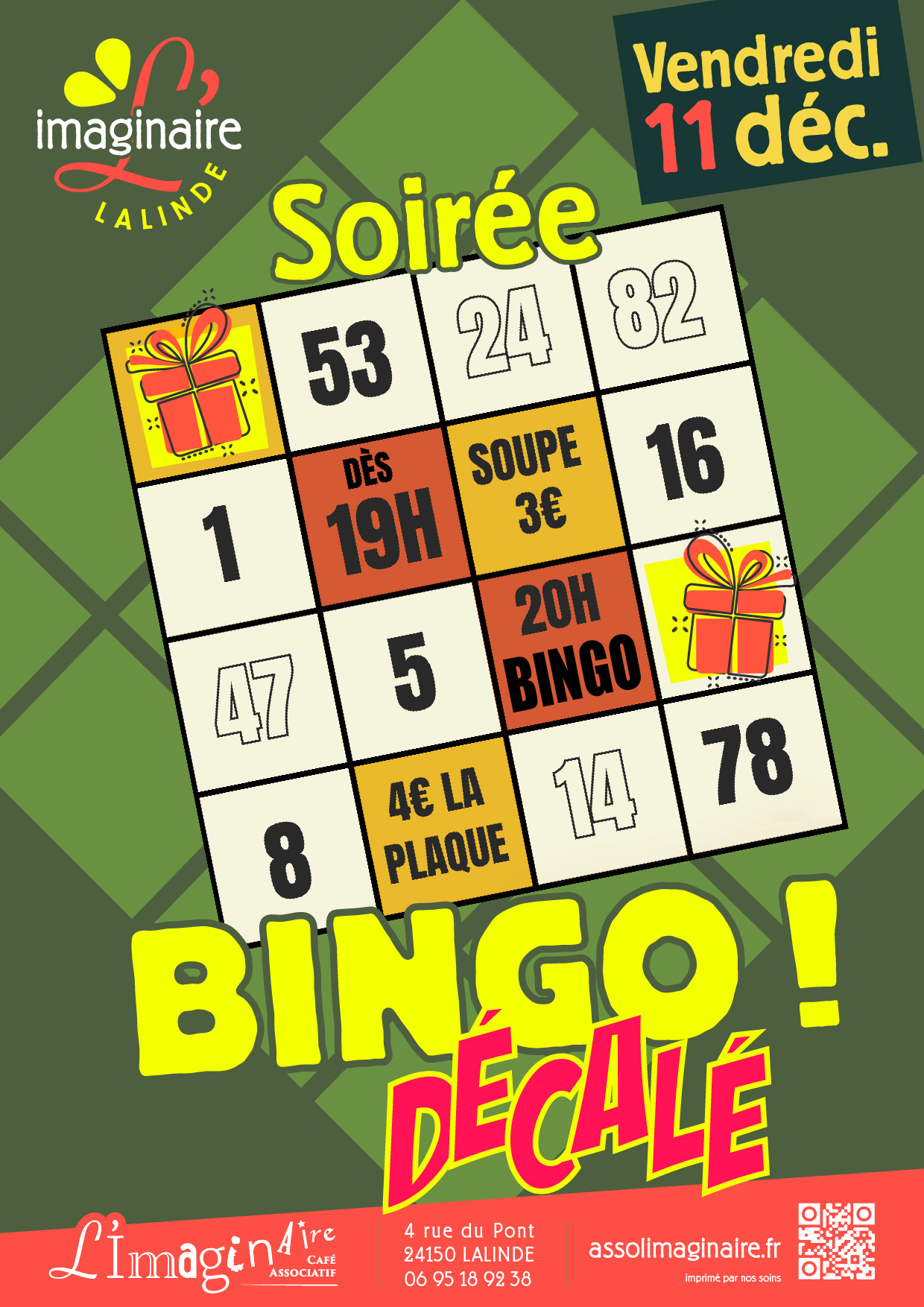 Soirée bingo décalé